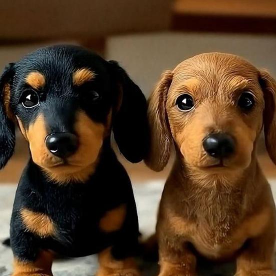 2Pcs Emotional Support Dachshund Plush Toy Soft Stuffed Animal Couch Companion for Stress Relief