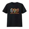 Paz Amor Gobble Camiseta de Ação de Graças Feminina Engraçada Peru Agradecido Tops vintage Lavado roupas de designer Macio Casual streetwear