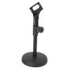 Desktop Microphone Stand with Clip and Base Adjustable Height Desk Lifting Mic Holder for