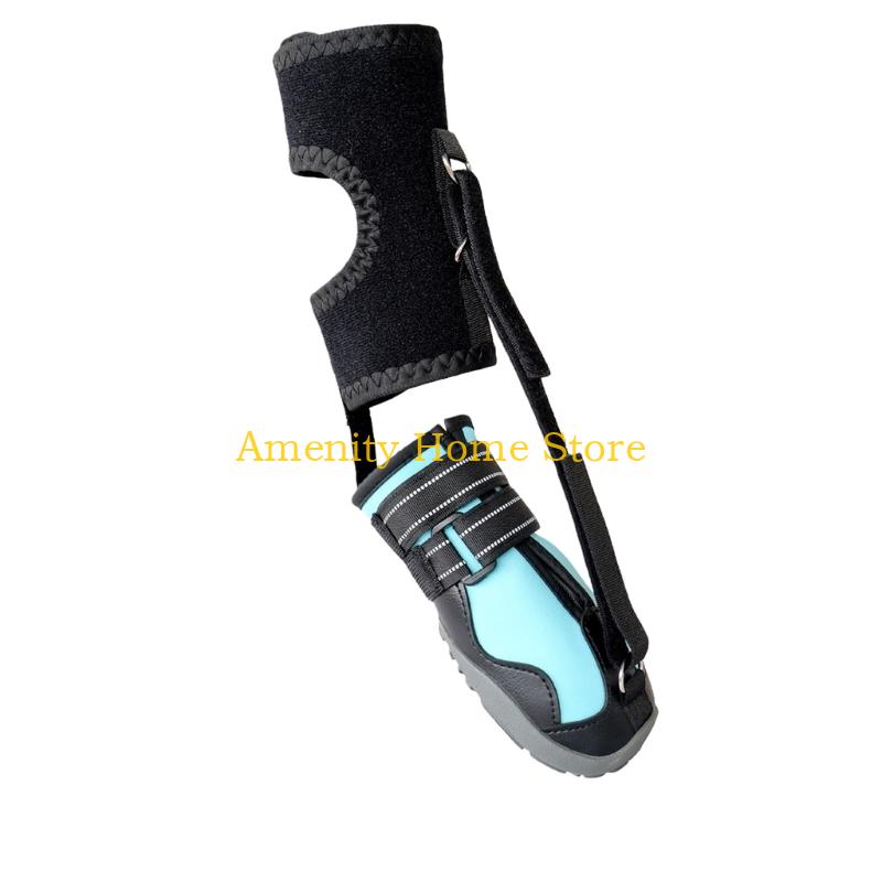 F26C Scarpe Correttive per Cani Ortesi per Piede Cadente con Bobina per Cane con Problema al Piede, Miglioramento dell'Andatura Senza Inginocchiamento Ortesi a Stivale