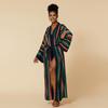 New European & American Cotton Printed Beach Cardigan: Sexy Sunscreen Jacket and Loose Holiday Swimsuit Cover-Up.