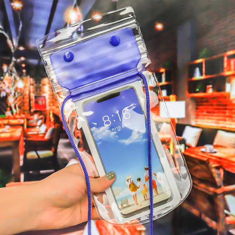 Large Transparent Waterproof Phone Pouch Touch Screen Waterproof Bag For Swimming Outdoor Activities