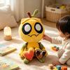 Cute Pumpkin Cartoon Plush Doll Soft Fluffy Stuffed Toy With Attached Heart Pendant For Halloween Collectible Gift For All Ages