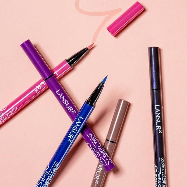 LANSUR - Colorful Smooth Liquid Eyeliner - 5 Colors 01# Black - 0.4ml