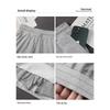 2025 Sporty A-Line Drawstring Midi Skort for Women