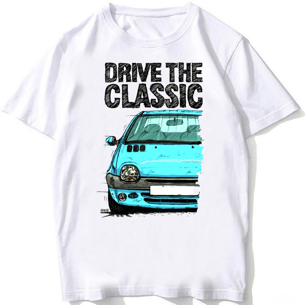 Drive The Legend France TWG 90s EVCar T-Shirt Unisex Summer Men Short Sleeve Harajuku White Hip Hop Casual Boy Tees Fashion Tops