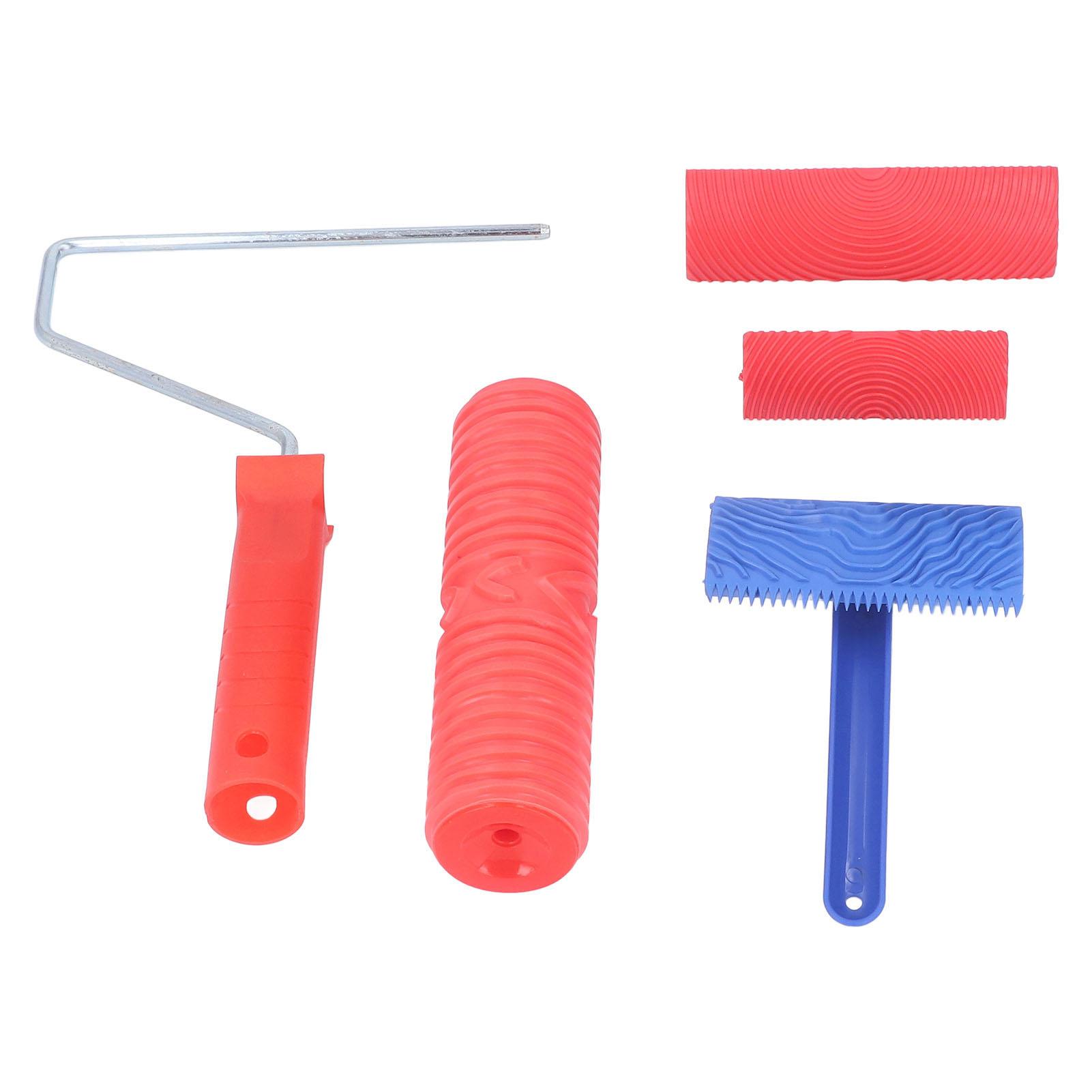 

Набор инструментов для покраски под дерево, резиновый ролик для создания текстуры дерева с ручкой для декора стен и комнат