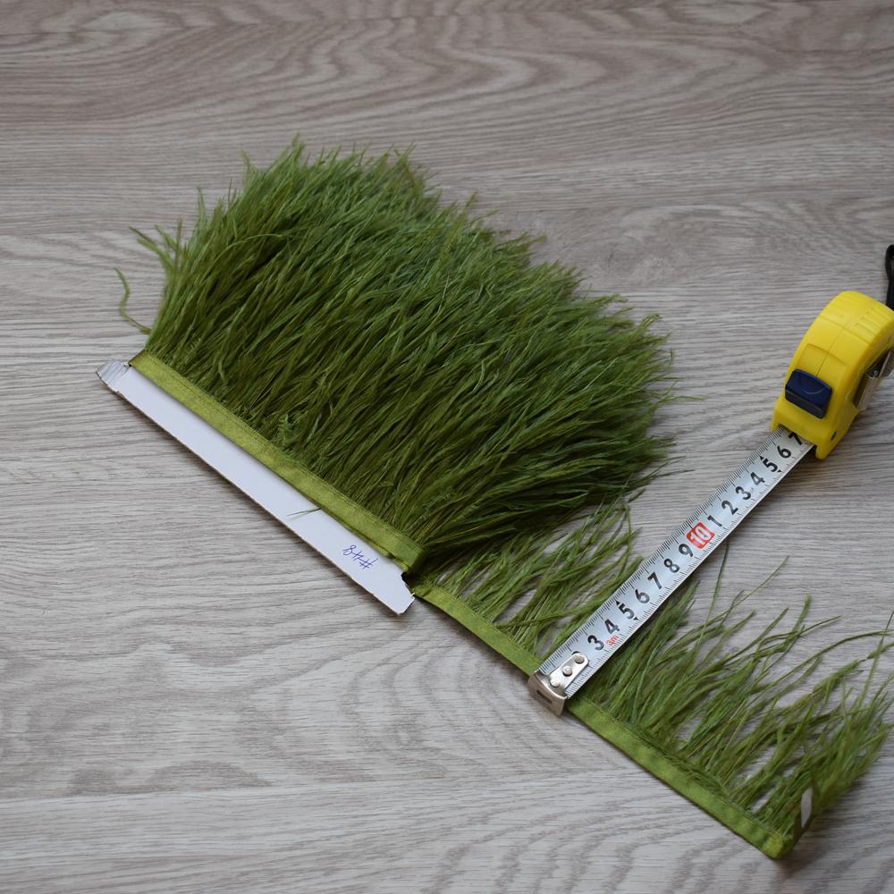 Feather2023 hot! Fluffy and beautiful 5-10M long ostrich hair feather trim cloth sideband 8-10cm wide / DIY sewing clothing accessories