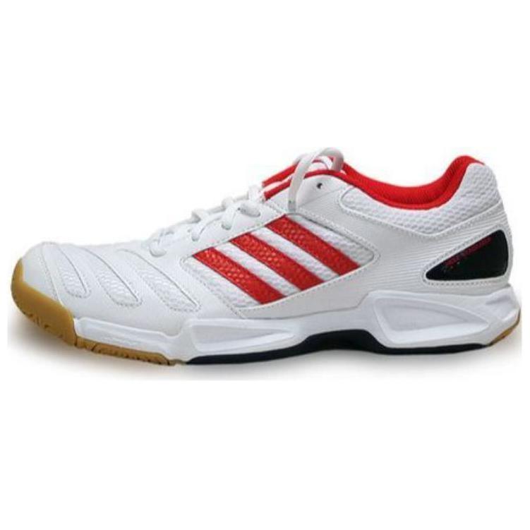 Adidas Bt Feather Team Comfortable Simple Shock Absorption Durable Low-Top Badminton Shoes Unisex Shoes Red White G97860