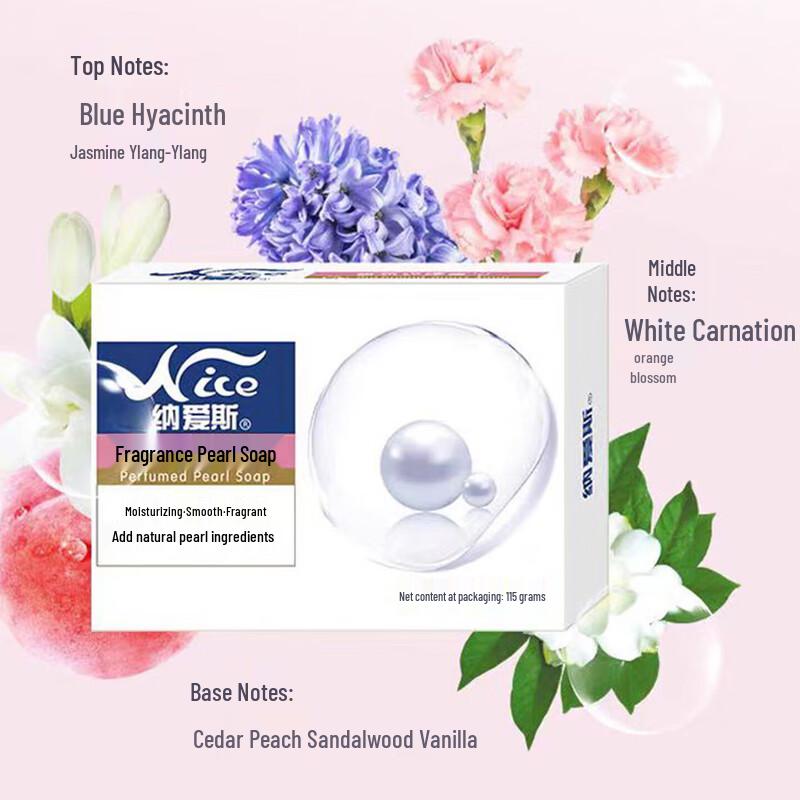 Nice Gentle Cleansing Pearl Scented Bar Soap