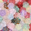 30pcs/lot 14mm Cherry Blossom Glass Beads Colorful Flower Lampwork Beads Loose Spacer Beads For Jewelry Making DIY Accessories