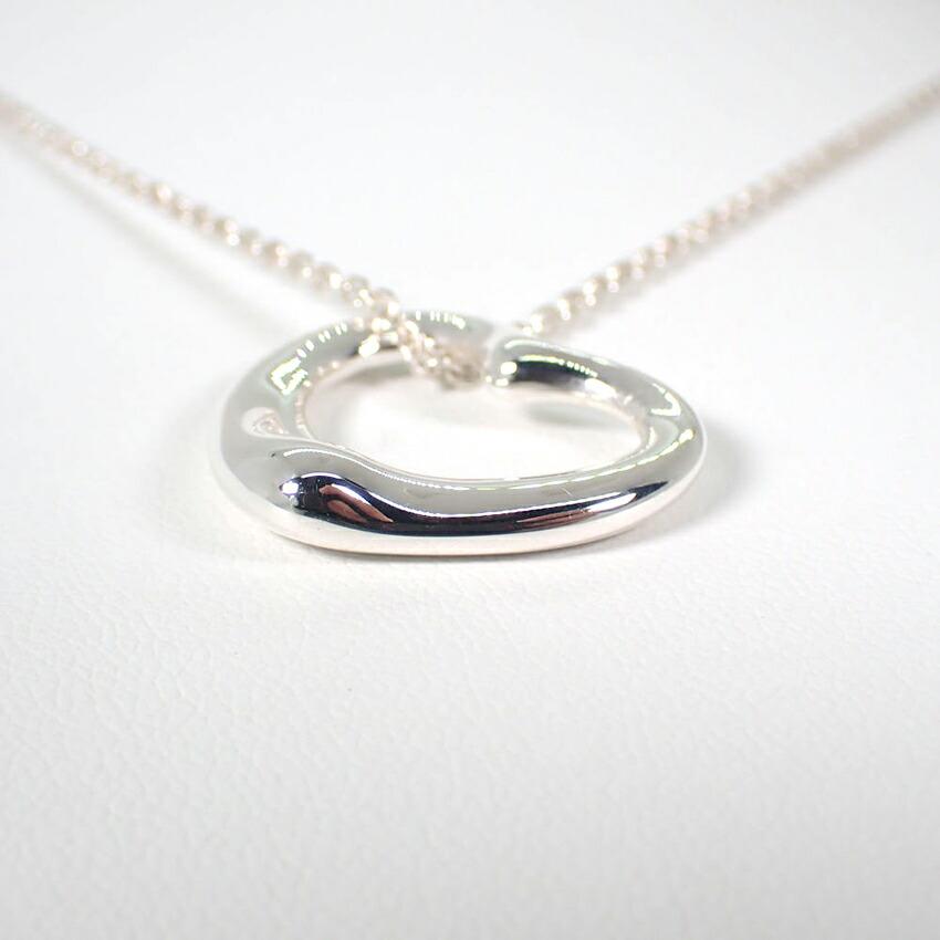 [Used] TIFFANY 925 Open Heart Pendant/Necklace/j10-3