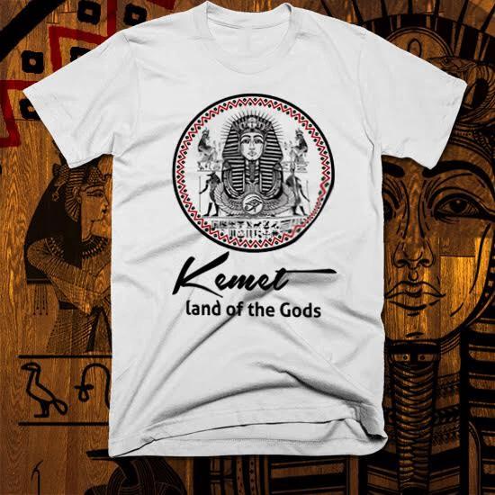 

Egyptian Kemetic T-Shirt Egypt Ankh Eye Of Horus Pharaoh MAAT Ramesses new tee L