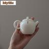 100ml White Porcelain Teapot Vintage Tea Infuser Pot Tea Maker Kettle With Ball Hole Chinese Tea Tea Items Accessories Ornaments
