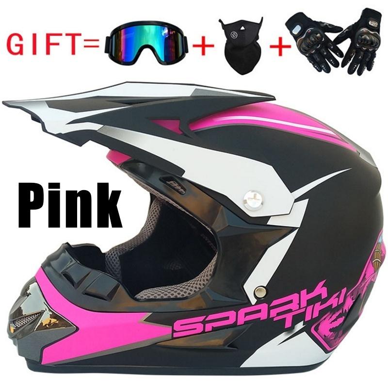 Off-road Mountain Full Face Men Motorcycle Helmet Racing Helmet  Free Gift Goggles Mask Glove