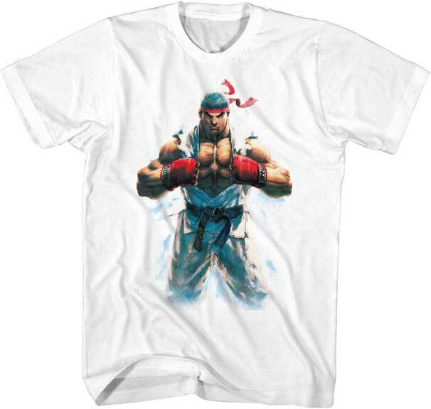 Street Fighter Video Game Ryu Pounding Fist Let s Get It On Men s T Shirt  Unisex T-Shirt L