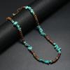 Noter Neue Böhmische Halskette Herren Damen Natürliche Kokosnussperlen Halsband Unregelmäßige Tigeraugen Howlith Colar Strand Freizeit Zubehör