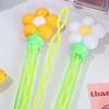 Summer Outdoor Gamesdopamine Vivid Flowers King Interactive Bubble Water Soap Bubbles Handheld Kids Toys Girl Gifts Baby Toys