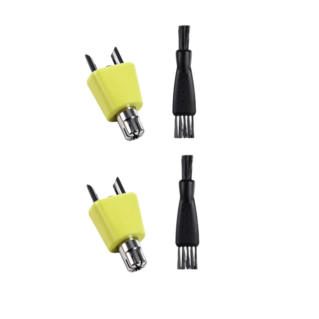 Multipurpose Trimmer Replacement Heads Set 4/8Pcs, Nose Ear Eyebrow Grooming Blades with Cleaning Brush