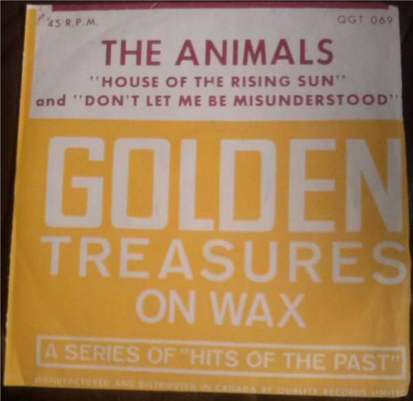 

7inch Record ANIMALS House Of The Rising Sun Dont Let QGT069X Quality Canada Rock Used