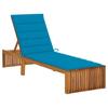Day and Night - Day and Night Lounger with Solid Acacia Wood Cushion