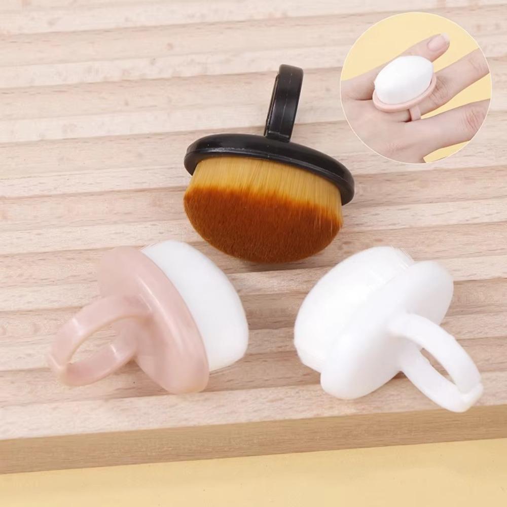 Oval Nails Art Dust Brush Manicure Tools Dust Cleaning Ring-shaped Brush Plastic Nails Art Dust Cleaning Brush