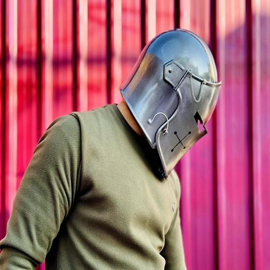 Medieval Barbute Helmet Knight Armor Reenactment Helmet LARP Cosplay Helmet Historical Home Decor