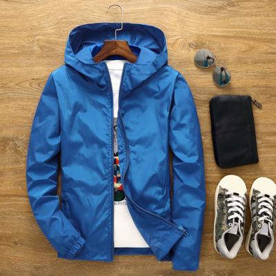 Herrenmantel Einfarbig Lange Ärmel Elastische Bündchen Glatte Oberfläche Streetwear Herbst Winter Kapuzen-Windjacke für den täglichen Gebrauch