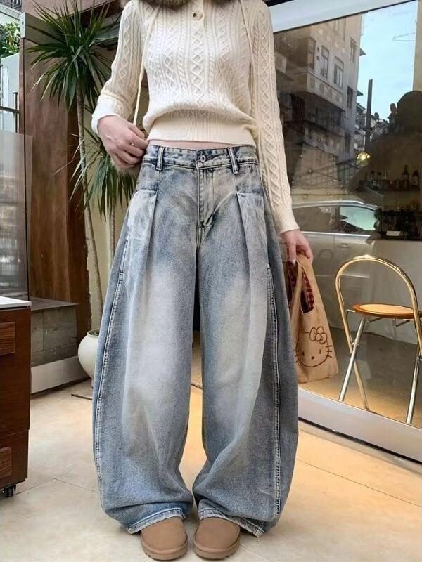 Plus Size Women s High Waist Curved & Narrow Leg Jeans - Spring Collection S синий