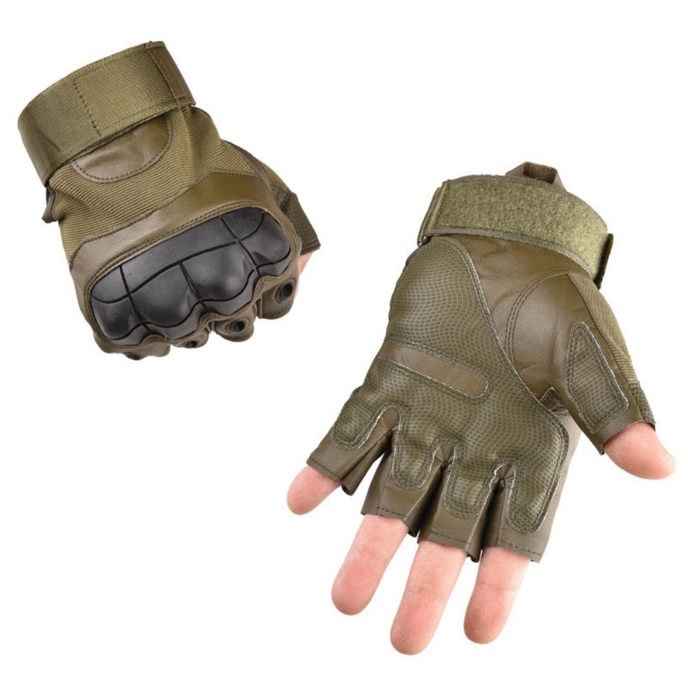 

Men s and Women s Sports Tactical Half Finger Gloves Field Outdoor Military Fans Gloves Open Fingers Fitness Non-Slip Riding Gloves XL