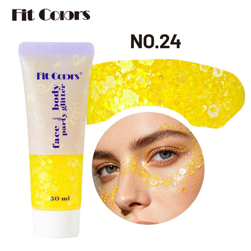 Iridescent Mermaid Scales Sequin Glitter Gel for Face, Body, and Eyes