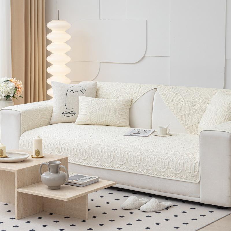 Sofa Cushion Four Seasons Nordic Simple Anti-slip Universal Cotton Cushion Modern Winter Sofa Cover Cloth Towel