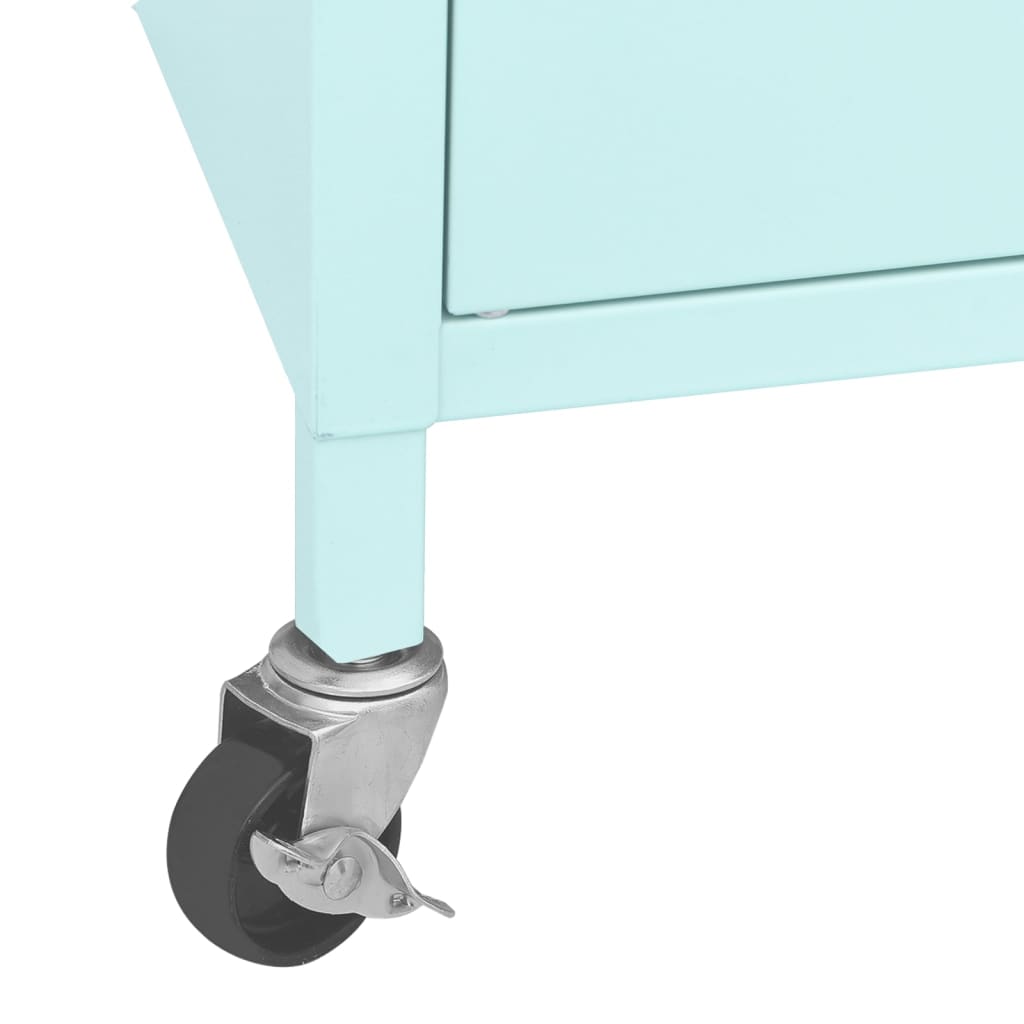 Storage Cabinet Mint Green 60 x 35 x 56 cm Steel
