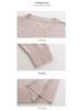 Spring 2025 Solid Color Round Neck Sweater for Middle-Aged and Elderly Women - New National Style, Simple Long-Sleeved Pullover Top