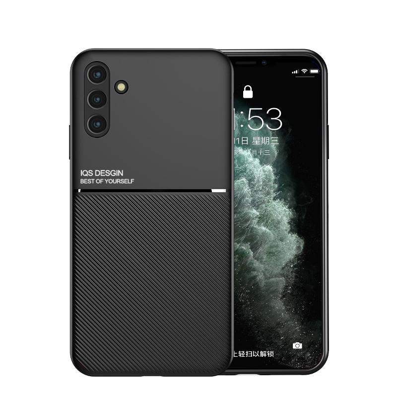 Per Samsung Galaxy A04s SM-A047F Custodia in Pelle Magnetica Supporto per Auto Custodia per Telefono Per Samsung A04S A 04S Cover Posteriore in Silicone Morbido