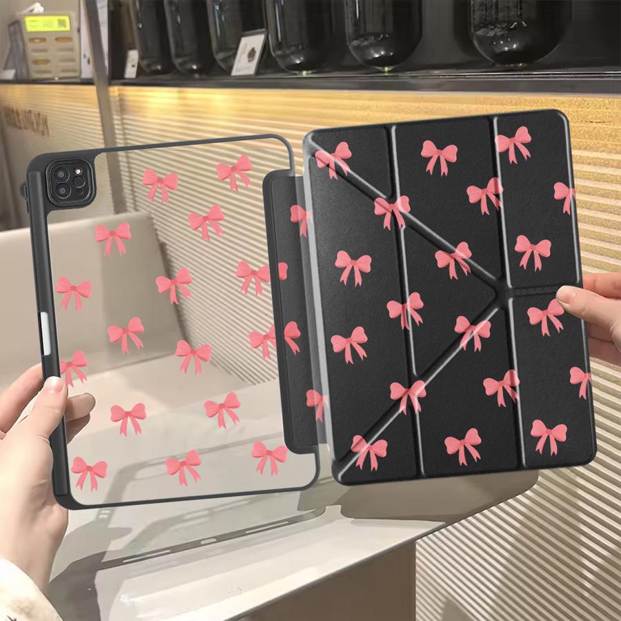 Holder Cover Tablet Case For iPad Pro 11th 10th 9th 8th 7th 12.9inch Pro 2025 Air 4 5 M3 M2 1 2 M4 11inch Mini 6 7 Cartoon Love