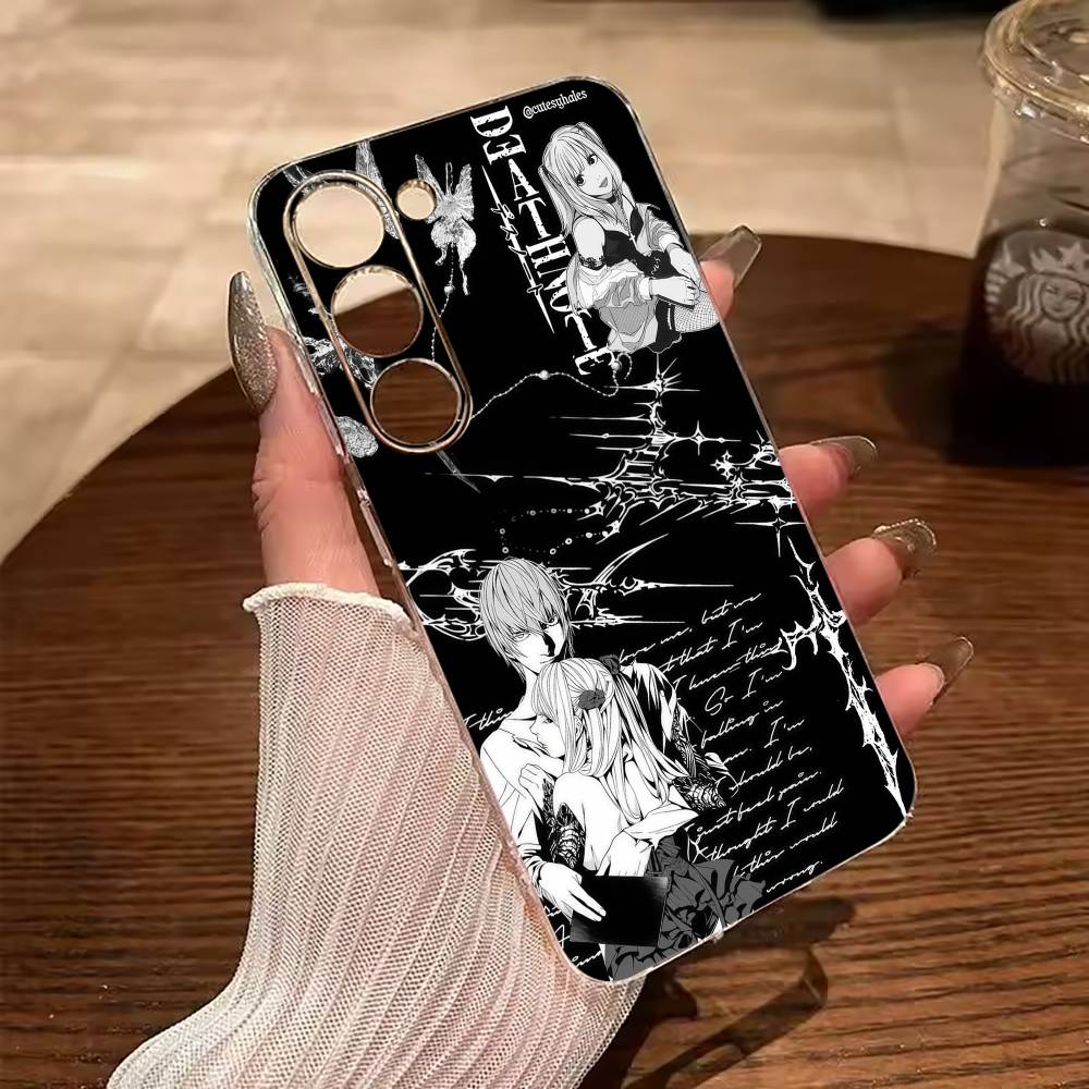 D-Death- Note-  Classic Anime Clear Soft Silicone Phone Case for Samsung Galaxy A71, A70, A52, A51, A40, A30