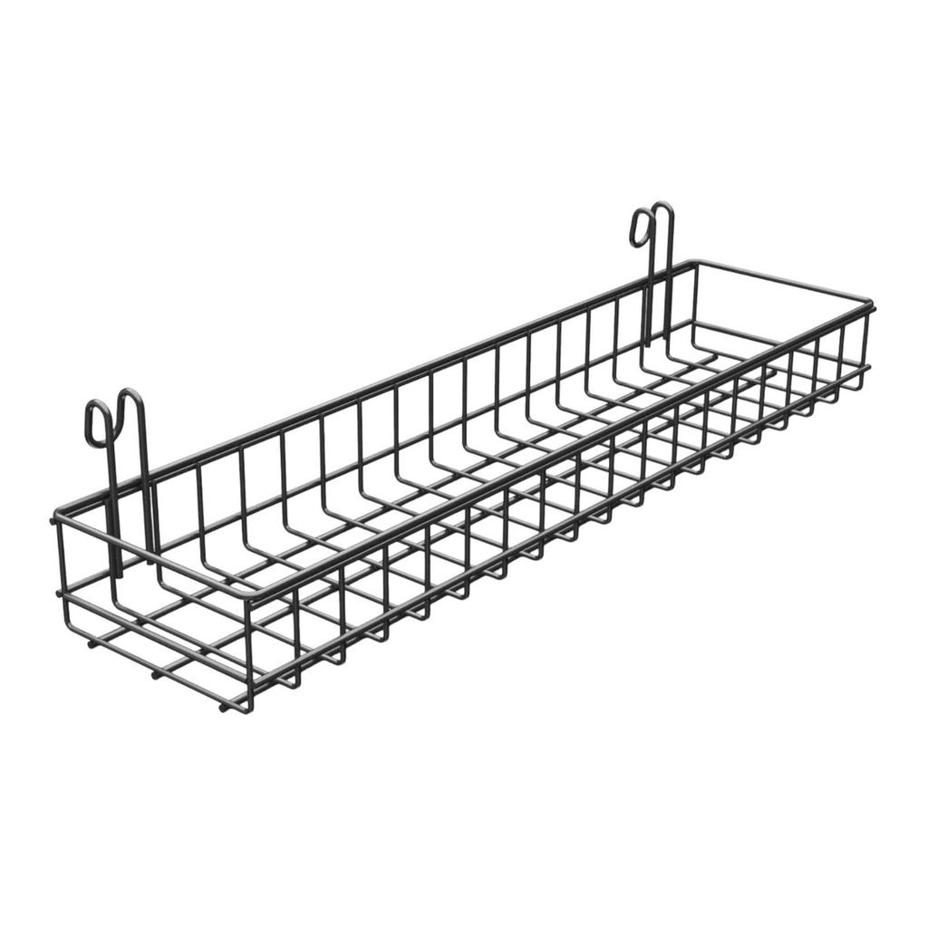 Hanging Basket Storage And Display Basket for Wire Wall Grid Panel Cabinet