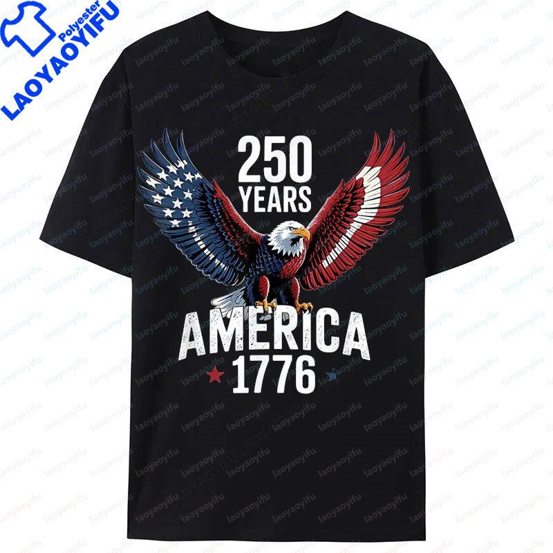 America 250th Anniversary TShirt USA 250 Years Shirt 4th of July Graphic T Shirts for Womens Clothing Camisetas