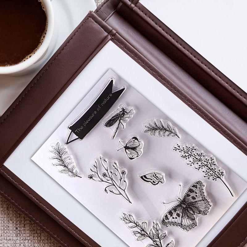 Butterfly Silicone Clear Seal Stamp DIY Scrapbooking Embossing Photo ...