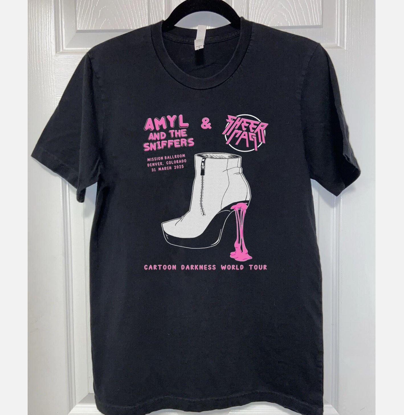 NEW Amyl and the Sniffers Band Darkness World Tour T Shirt All Size S