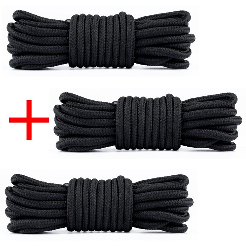 New Durable Unisex Outdoor Sports Laces Solid-Color Round Shoelaces High-quality Shoelace for Sneakers and Boots 1Pair/3Pair