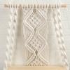 Rattan Shelf Easy To Install Woven Fine Workmanship Modern Bohemian Macrame Wall Hanging Shelves for Bar