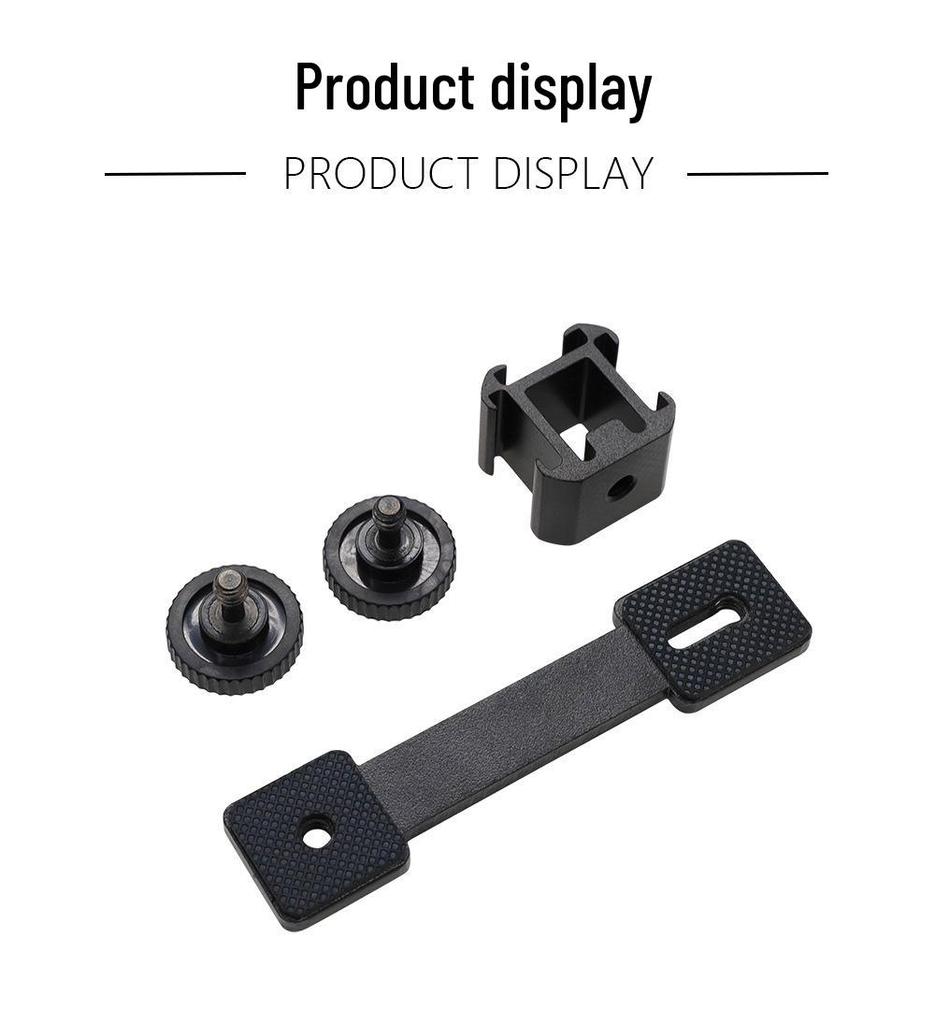 Tripod Mount with Long Horizontal Bar, Flash Hot Shoe, Multi-Position Phone Holder, and Fill Light Bracket