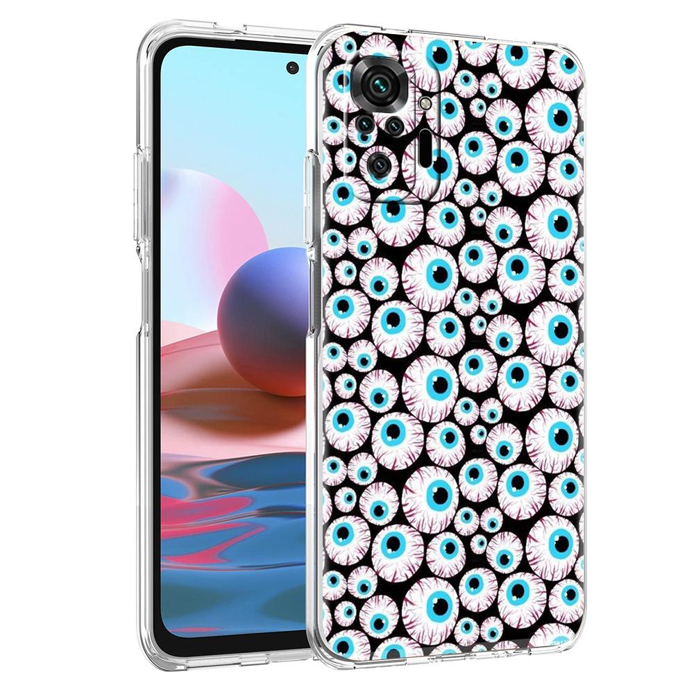 

Прозрачный чехол для телефона Redmi 13C 12C 10C Note 13 12 11 11T K40 Gaming Plus Pro 4G 5G Мягкий TPU чехол-оболочка Глаз Ктулху Note 12 Pro 4G
