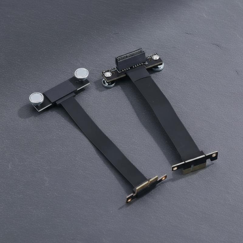 PCIE 3.0/4.0 X1 Riser Cable 90 Degree Right Angle PCIE Extension Cable Adapter PCIe Express Riser Card Ribbon Extender