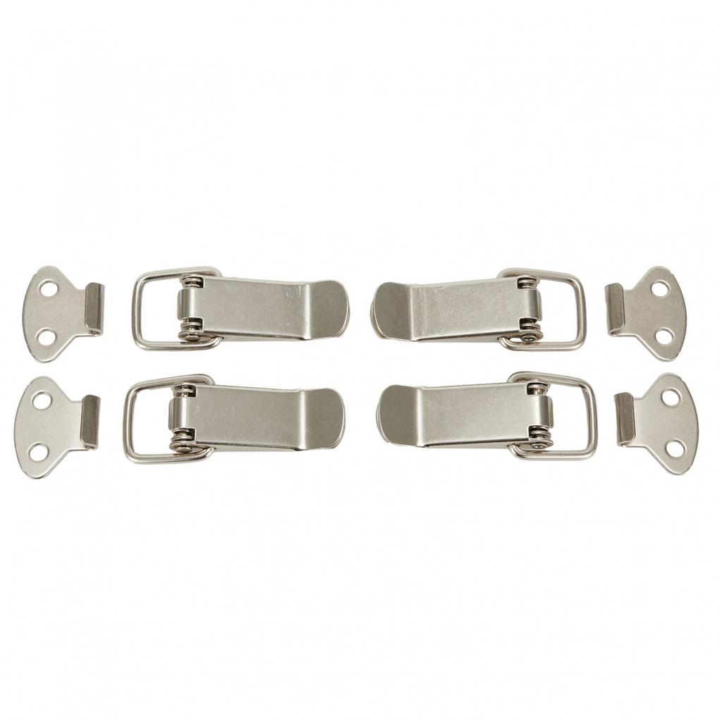 4PCS Latches 7.2*2.7cm Cold Rolled Steel High Quality Silver