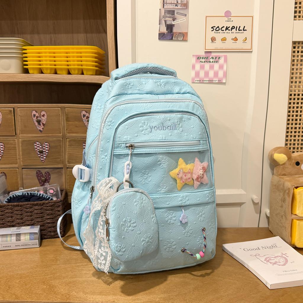 Schoolbag High-value Campus Junior High School Student Schoolbag Japanese Ins Cute Primary School Students 3rd To 6th Grade Multi-compartment Backpack