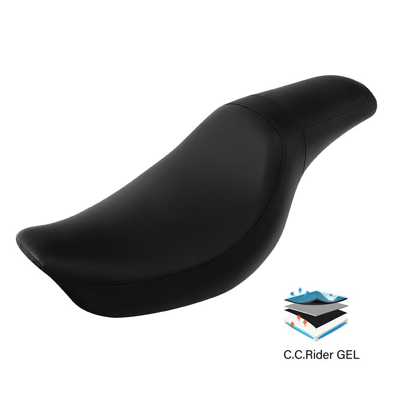 Motorcycle Driver Passenger Gel Seat For Harley Dyna Street Bob FXDB Wide Glide Low Rider 2006-2017