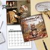 Large Writing Area Organizer Cute Cat Wall Calendar 2027, Jan 2027- Dec 2027 12 Monthly Hanging Daily Agenda for Home Office Planner with Thick Paper